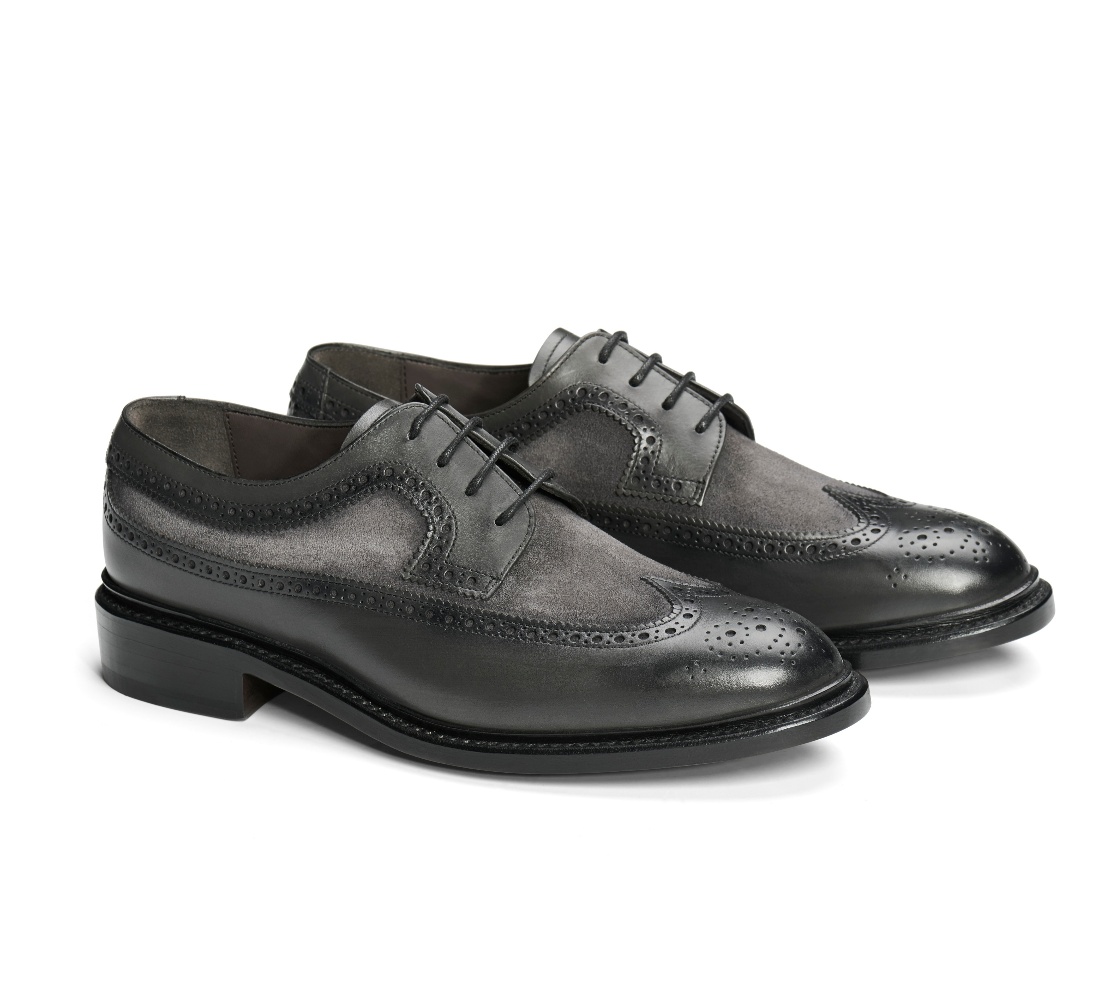 Chaussures Wingtip Brogue - Esther Anil 100 Gris - Camurca Delave 519 Chaussures Wingtip Brogue - Esther Anil 100 Gris - Camurca Delave 519